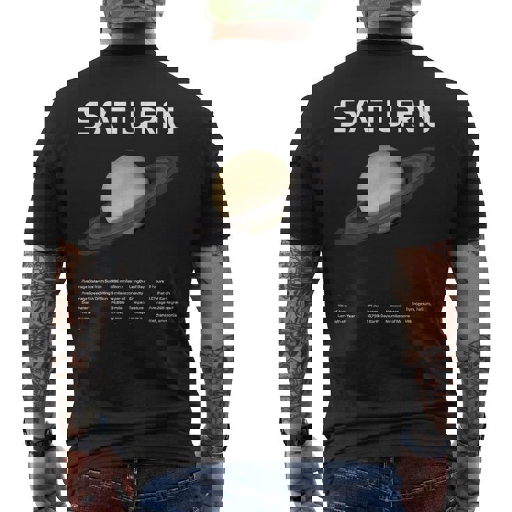 Nerdyaturn 天文学 科学 惑星 太陽系 事実 Wt メンズTシャツ バックプリント