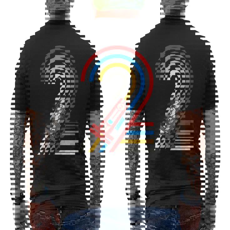 Niños 2 Años Coche De Carreras Para Niño Delegundo Cumpleaños Camiseta Hombre Estampado Espalda