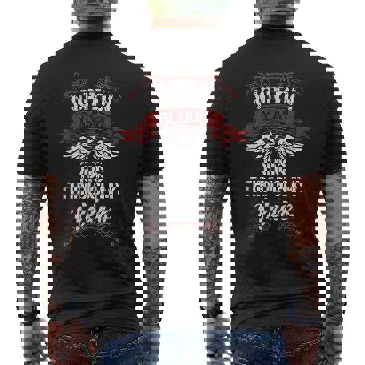 Norton Blood Runs Through Myeins 苗字 Family メンズTシャツ バックプリント