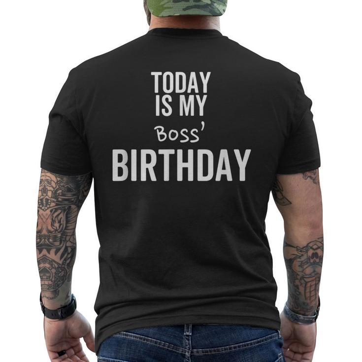 Oggi È Il Compleanno Del Mio Capocherzopecialeulla Migliore Zia Diempre T-shirt da uomo con stampa posteriore