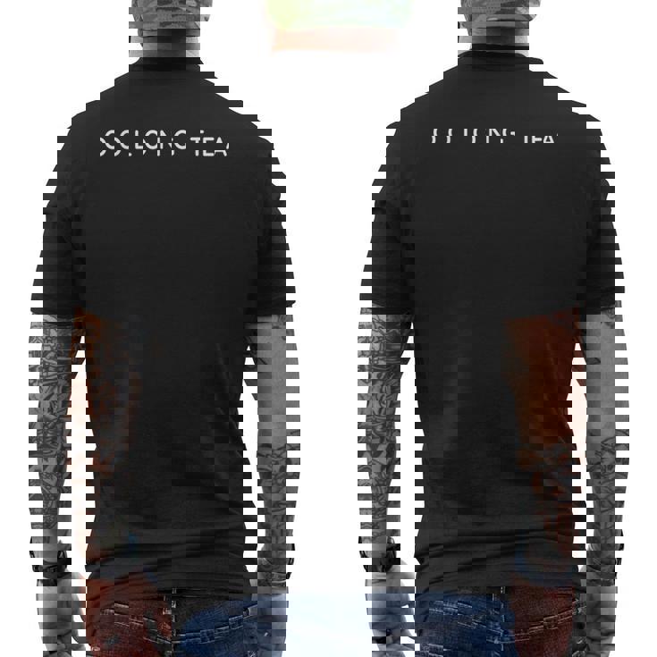 Oolong Tea Lovers コンテンポラリーフォント 中国茶屋デザイン メンズTシャツ バックプリント