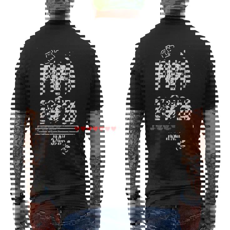 Papà 2026 Loading Annuncio Gravidanza Uomo Futuro Papà T-shirt da uomo con stampa posteriore