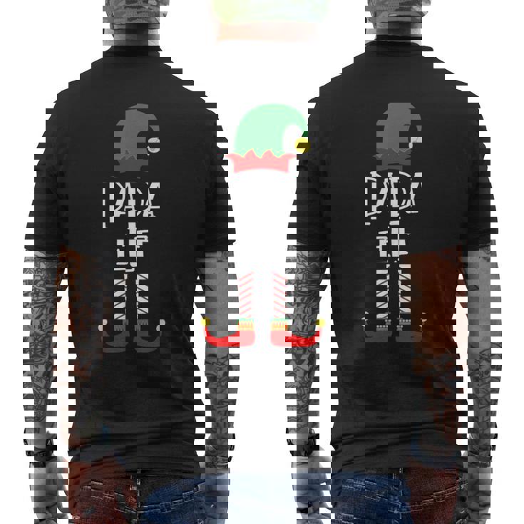 Papa Elf Familienoutfit Familie Partnerlook Weihnachten T-Shirt mit Rückendruck