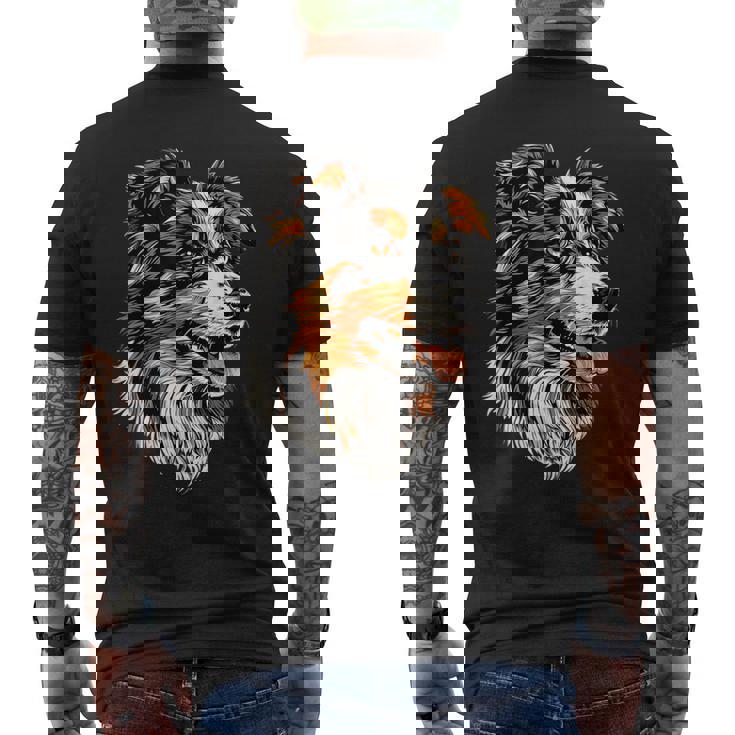 Pastore Australiano Gli Amanti Dei Cani Pastore Australiano T-shirt da uomo con stampa posteriore