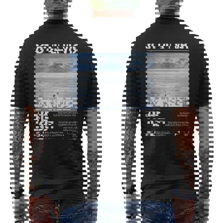 Penguin Mountain But Why Meme Men's T-shirt Back Print