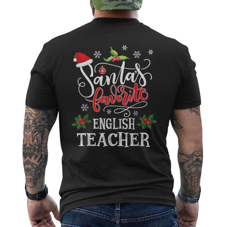 Père Noël Amusant Pour Professeur Anglais T-shirt imprimé au dos
