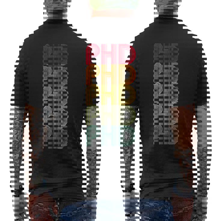 Phdレトロドクターphdスクールファニー。 メンズTシャツ バックプリント