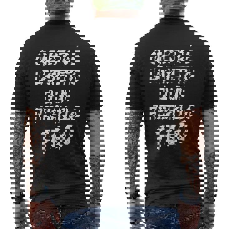 Pizzaiolo Figo Divertente Idea Regalo Per Pizzaiolo T-shirt da uomo con stampa posteriore