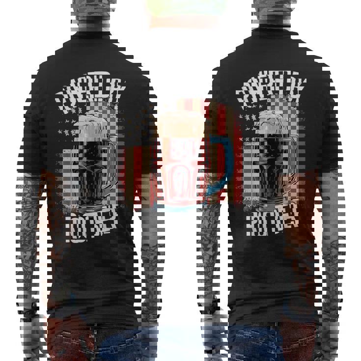 Powered By Root Beer Men's T-shirt Back Print