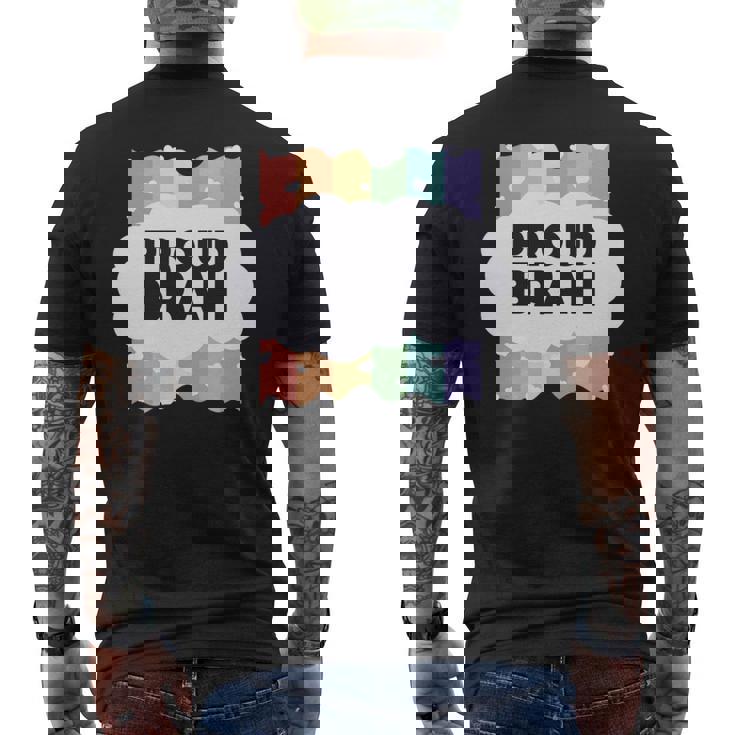 Proud Brah ゲイプライドフラッグ ジェンダー平等 パステルブラ 長袖tシャツ メンズTシャツ バックプリント