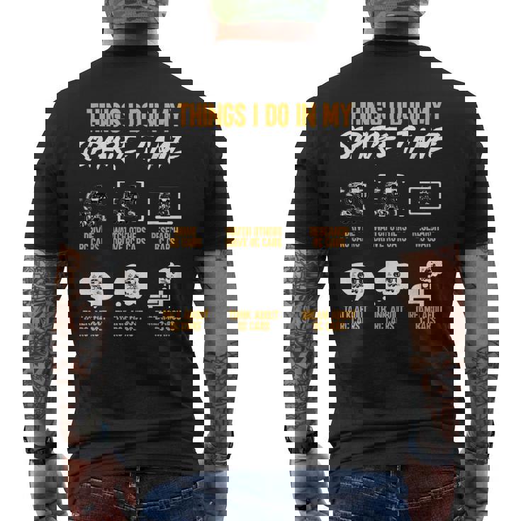 RC Cars Things I Do In My Spare Time Radio Controlled Cars Men's Back Print T-Shirt