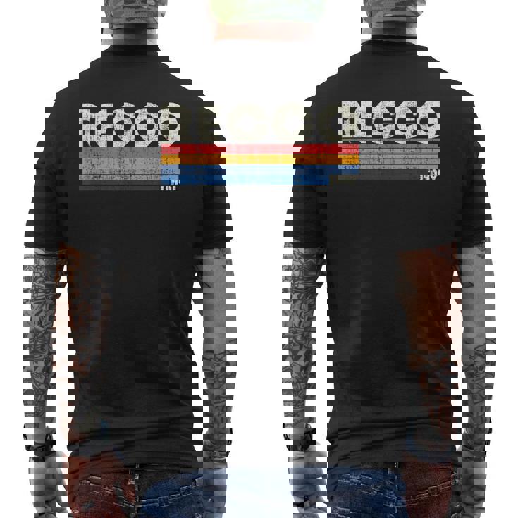 Recco、イタリア レトロ 70年代80年代スタイル メンズTシャツ バックプリント