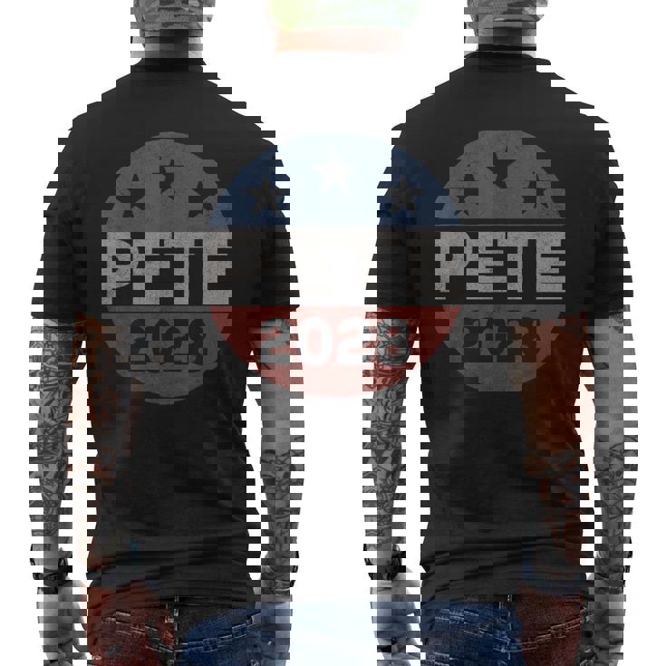Retro Pete 2028 Pete Buttigieg Para Presidente 2028 Camiseta Hombre Estampado Espalda
