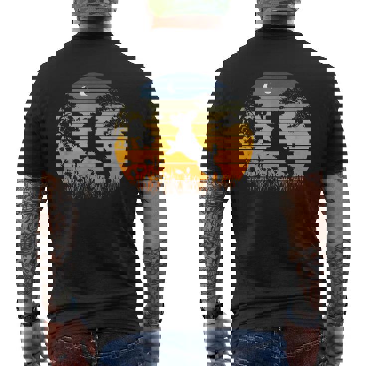 Retrointageunset Garden Nature Cockapoo Dog Lover メンズTシャツ バックプリント