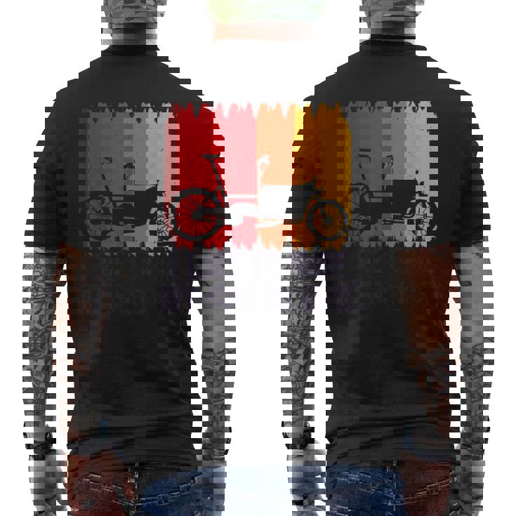 I Like To Ride My Cargo Bike Bicicleta De Carga Retro Camiseta Hombre Estampado Espalda