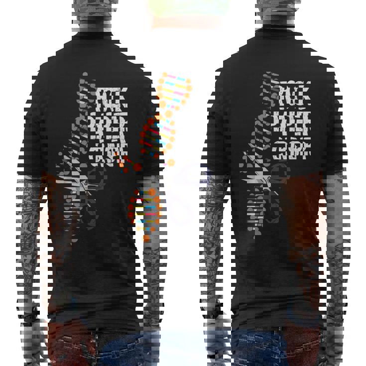 Rock Paper Crispr Dna 生物学者 遺伝子工学 メンズTシャツ バックプリント