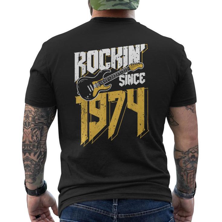 Rockin'ince 1974 Éventail De Musique Rockintage 48E Anniversaire T-shirt imprimé au dos