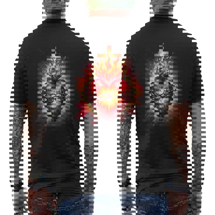 Sacré-Cœur De Jésus Dévotion Catholique Foi T-shirt imprimé au dos