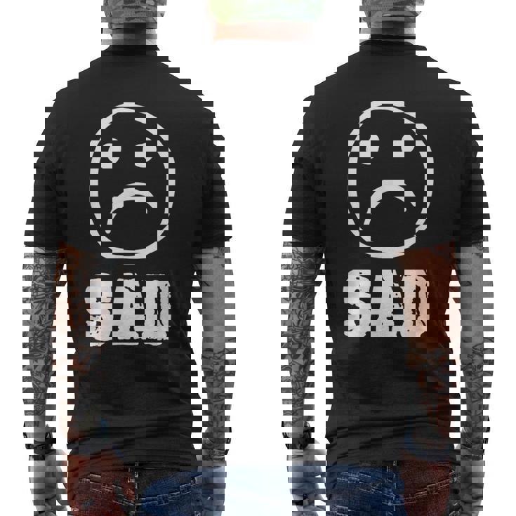 Sad 季節 愛情障害 悲しみ うつ病 エモ パンク メンズTシャツ バックプリント