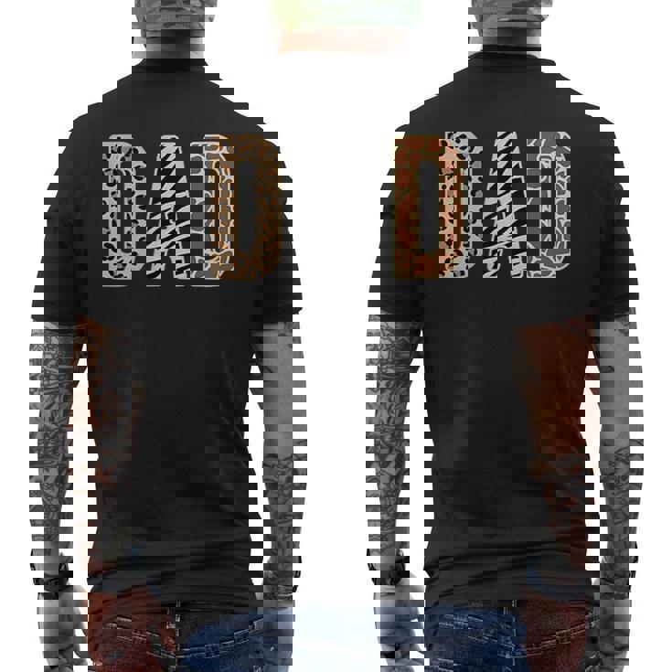 Safari Birthday Party Matching Family Wildlife Animals Dad Men's T-shirt Back Print Safari Birthday Party Matching Family Wildlife Animals Dad Men's T-shirt Back Print