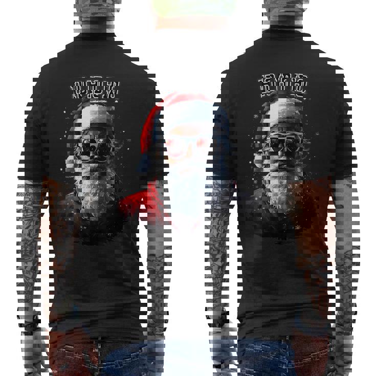 Sarkastischer Cooler Weihnachtsmann Mitonnenbrille Undchnee Weihnachten T-Shirt mit Rückendruck