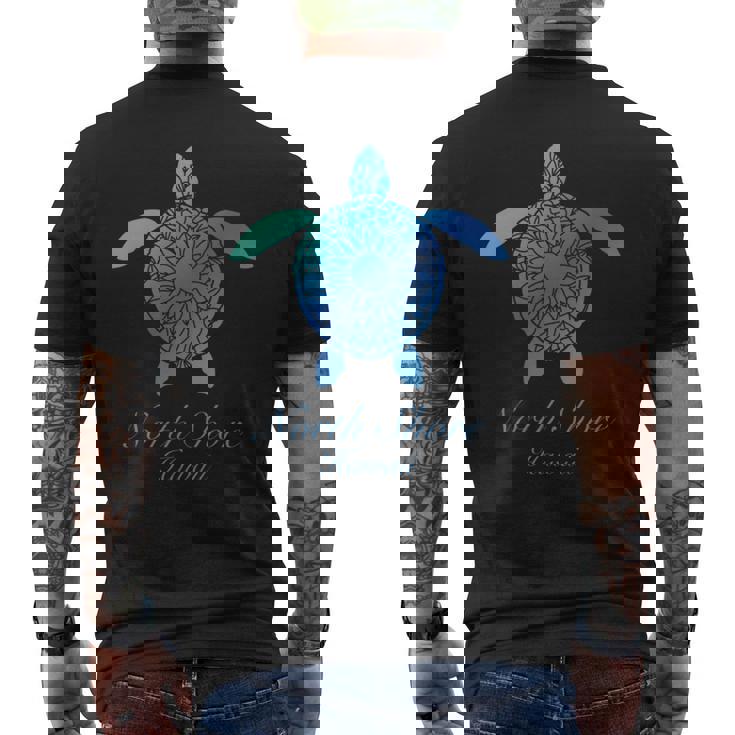 Save The Hawaii ウミガメ ハワイアン ブルー トライバル タートル ホヌ 長袖tシャツ メンズTシャツ バックプリント