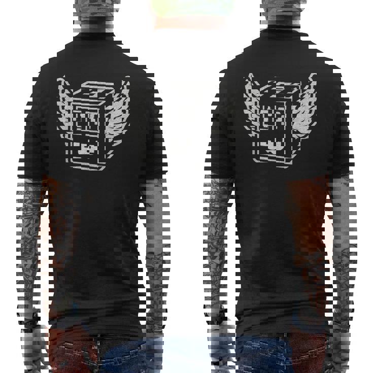 Secret Lucky Block イタリアのbrainrotゲームスラングミーム メンズTシャツ バックプリント