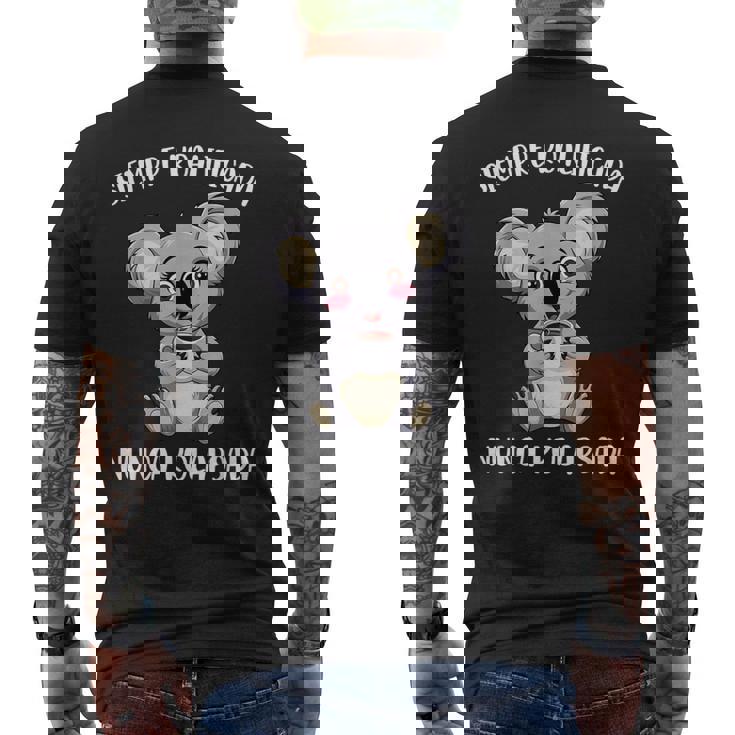 Siempre Koalificada Día De La Madre Mamá Café Divertida Camiseta Hombre Estampado Espalda