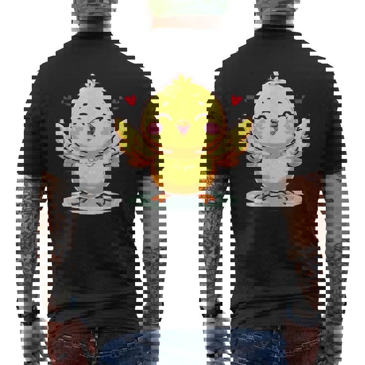 Simpáticos Pollitos De Granja Camiseta Hombre Estampado Espalda