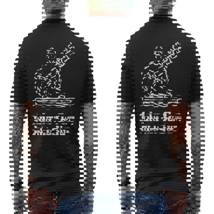 Sitar Indian And India Music Sitar Player Gift Men's Back Print T-Shirt