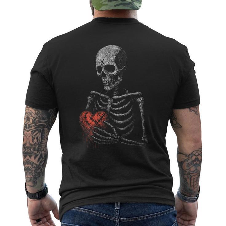 Broken Arm Awww Snap Skeleton Broken Bone Men's T-shirt Back Print