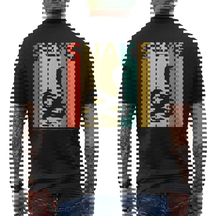 Snake ヘビ 蛇 動物 メンズTシャツ バックプリント