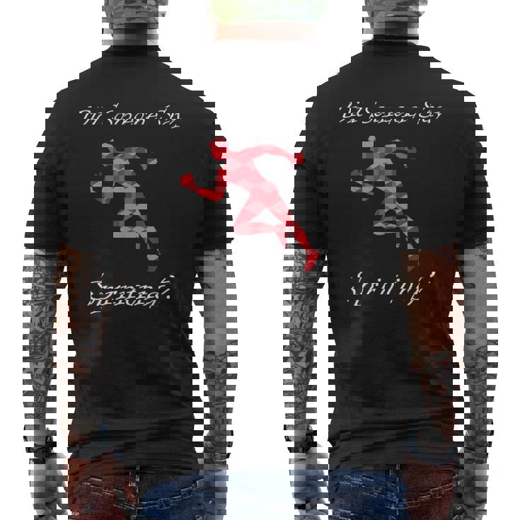 Someoneayprinting 陸上競技 ランニング メンズTシャツ バックプリント