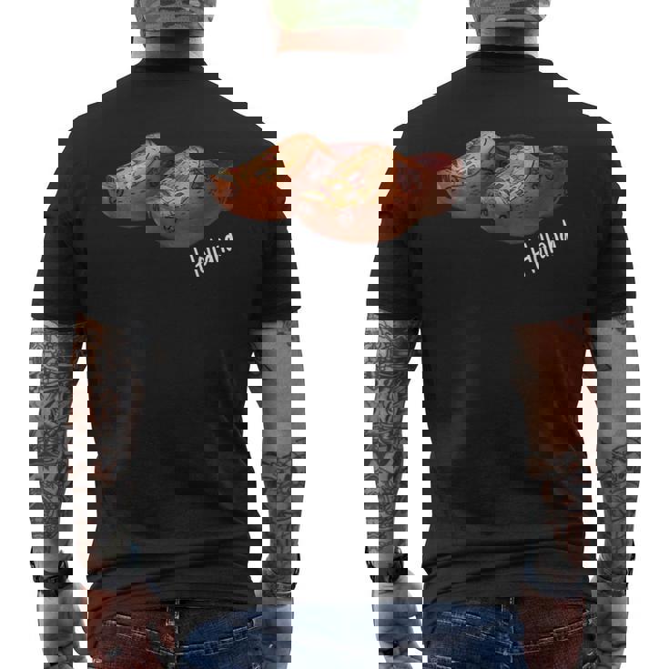 Souvenirs From Netherlands Wooden Clogs Hollandouvenir メンズTシャツ バックプリント