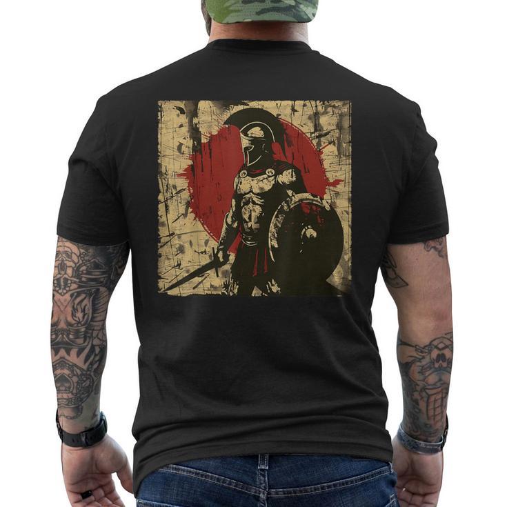 thumbnail image 2 of Men's Vintage Spartan Helmet Print T-Shirt – Black, Cotton, Round Neck 2 of 6