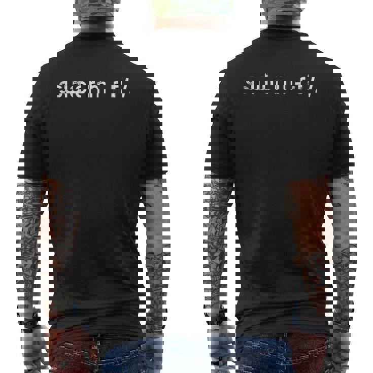 Sudo Rm -Rf Linuxysadmin コマンドライン プログラマー メンズTシャツ バックプリント