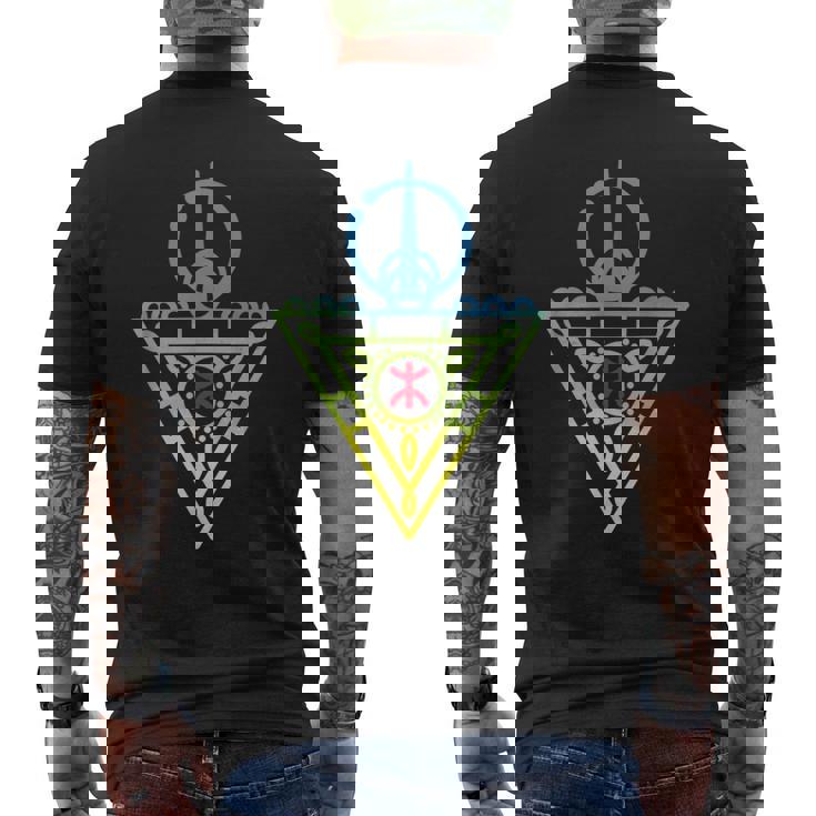 Tazerzit Motifs Amazigh Avec Yaz Et Couleursibrantes T-shirt imprimé au dos