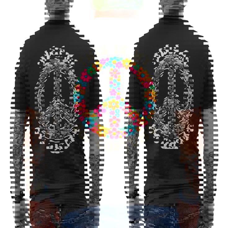 This Is My 60S Costume & 60'S Outfit 1960年代 ピースサイン メンズTシャツ バックプリント