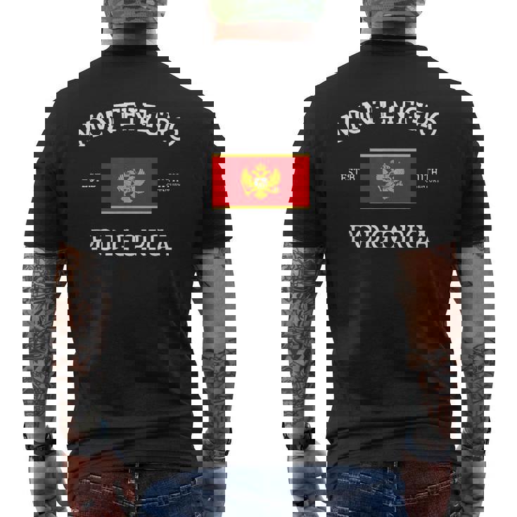 Historia De Montenegro Camiseta Hombre Estampado Espalda