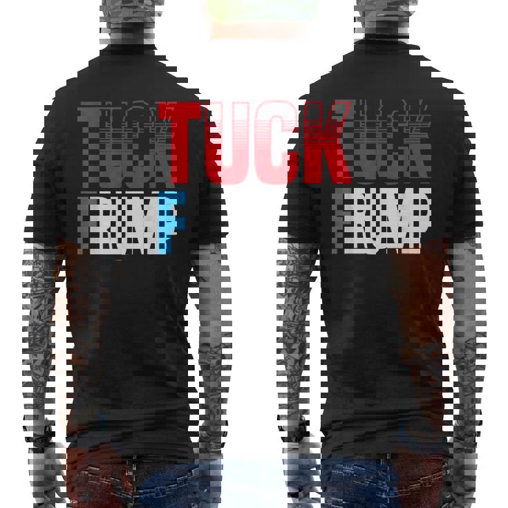 Tuck Frump 面白いアンチトランプデザイン。 メンズTシャツ バックプリント