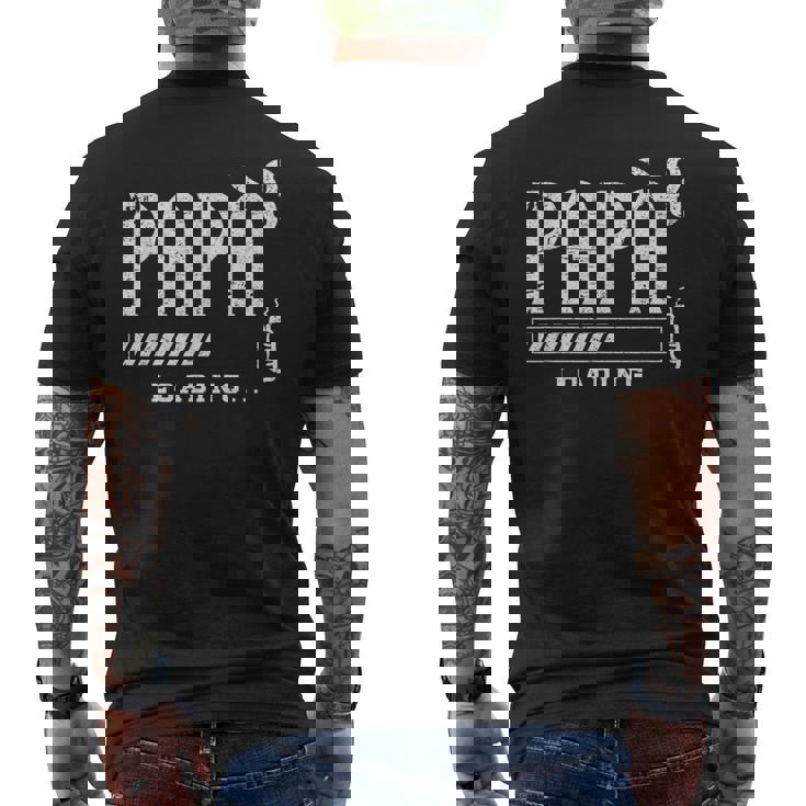 Uomo Futuro Papà Bambina Annuncio Per Papà Terzo Figlio T-shirt da uomo con stampa posteriore