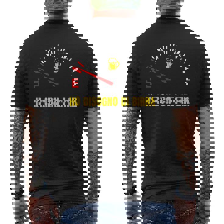 Uomo Ho Bisogno Di Birra Divertenti Papà Birre Artigianali T-shirt da uomo con stampa posteriore