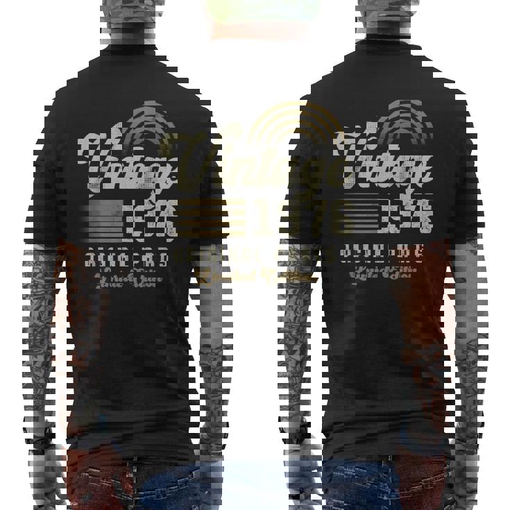 Vintage 1976 オリジナルパーツ 50歳の誕生日 メンズTシャツ バックプリント