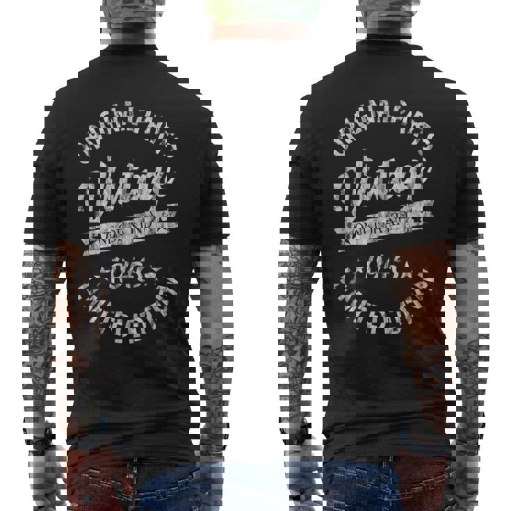 Vintage Born In 1946 Regalo De Cumpleaños Clásico Retro Camiseta Hombre Estampado Espalda