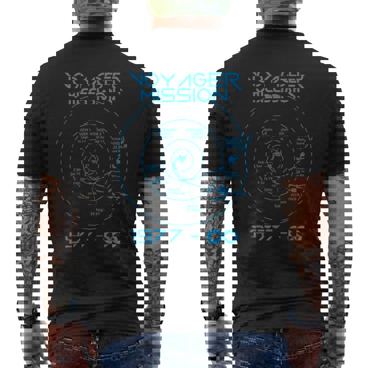 Voyager 12探査機の宇宙探査軌道 メンズTシャツ バックプリント