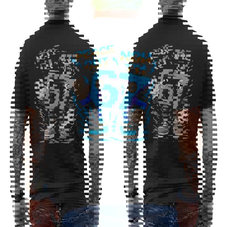 I Was 6 Now I'm 7Ixeven Brainrot 7歳の誕生日 メンズTシャツ バックプリント