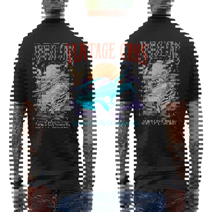 Weasley's Vintage Cars Known To Fly Occasionally Quote Men's T-shirt Back Print