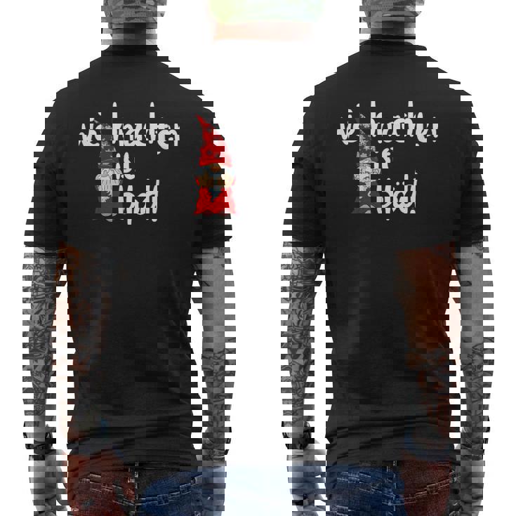 Weihnachten Ist Blöd Wichtel Für Weihnachtsmuffel T-Shirt mit Rückendruck