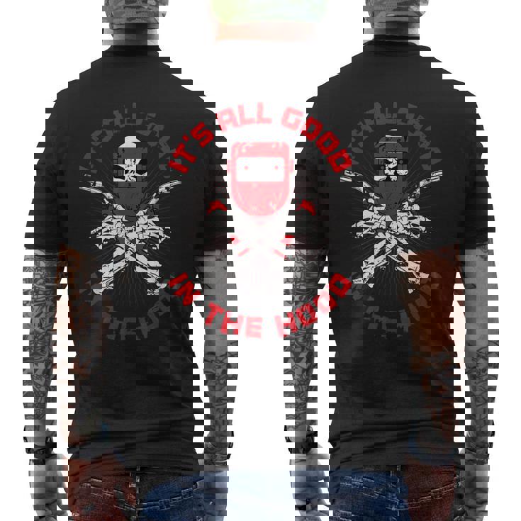 Welder ファニー溶接フード 父の日 メンズTシャツ バックプリント