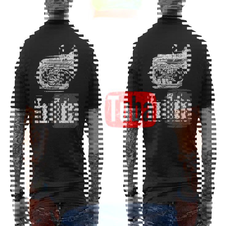 You Tuba 面白いマーチングバンド ヴィンテージ チューバ ユーフォニアム メンズTシャツ バックプリント